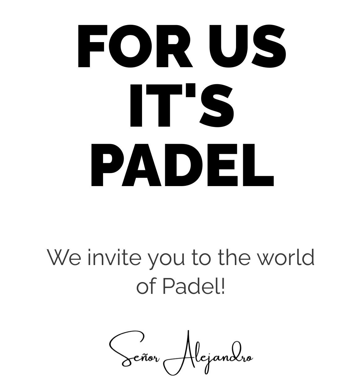 START PADEL HERE WITH PADEL1969