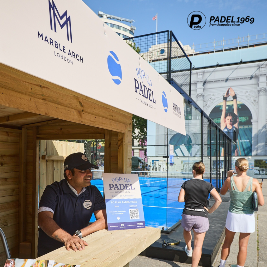 Marble Arch Pop-Up Padel with PADEL1969