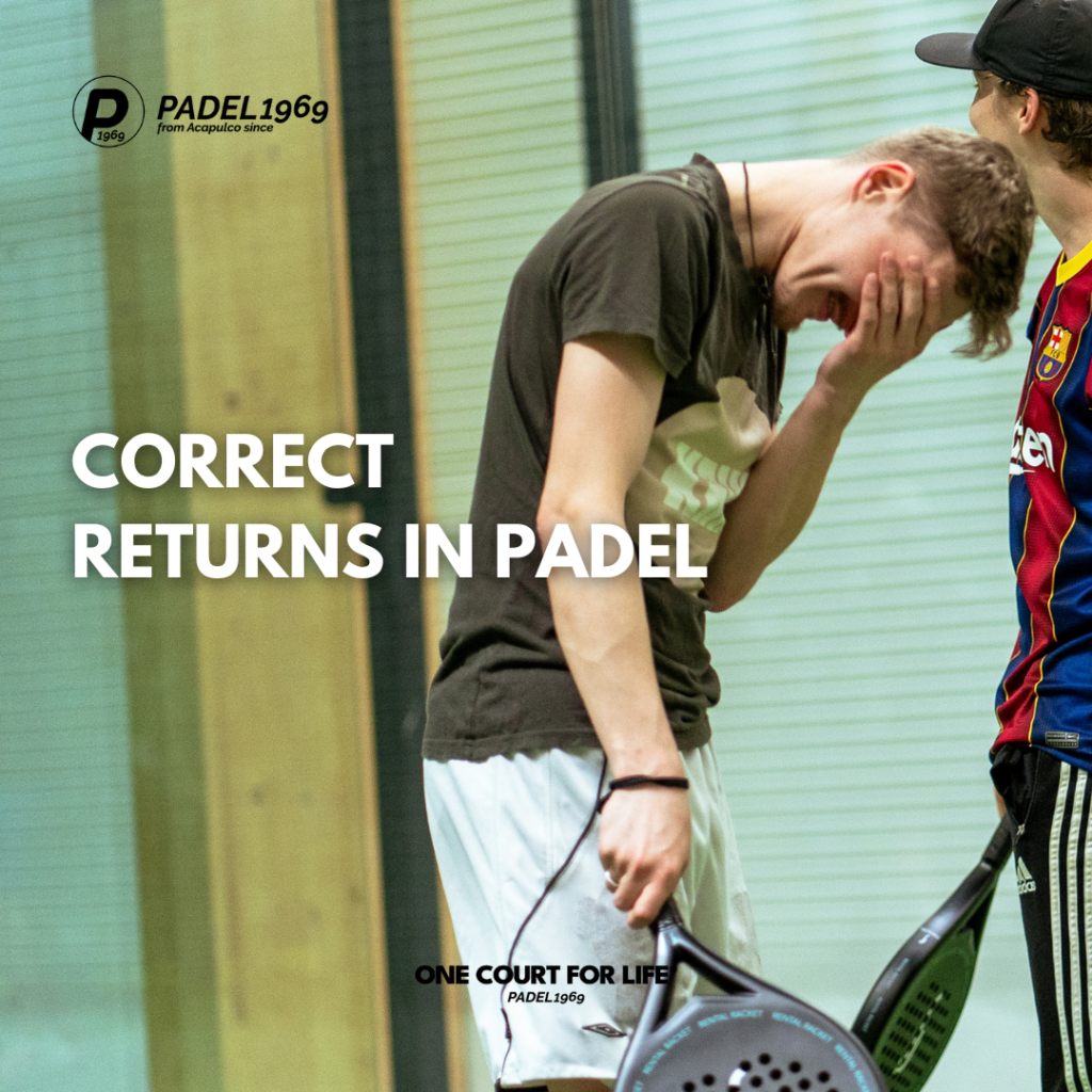 Correct returns in Padel